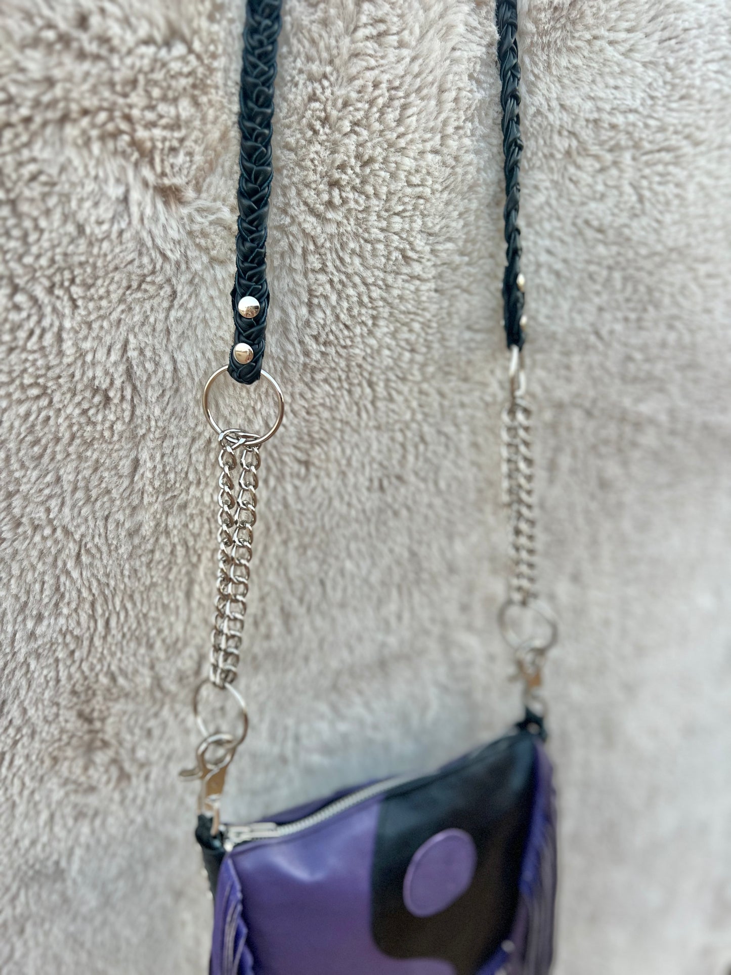 Amethyst Yin Yang Biker Bag