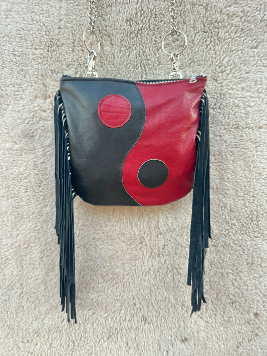 Red Yin Yang Purse/Belt Bag