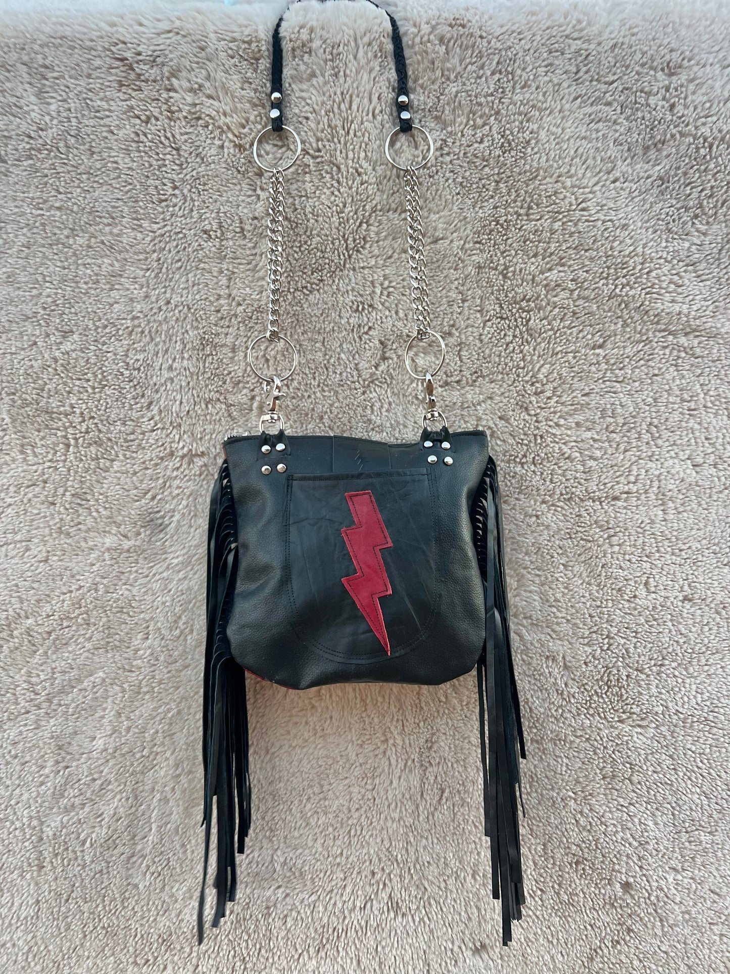 Red Yin Yang Purse/Belt Bag