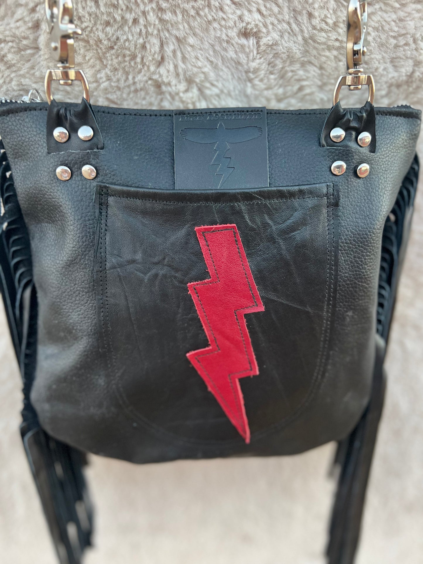 Red Yin Yang Purse/Belt Bag