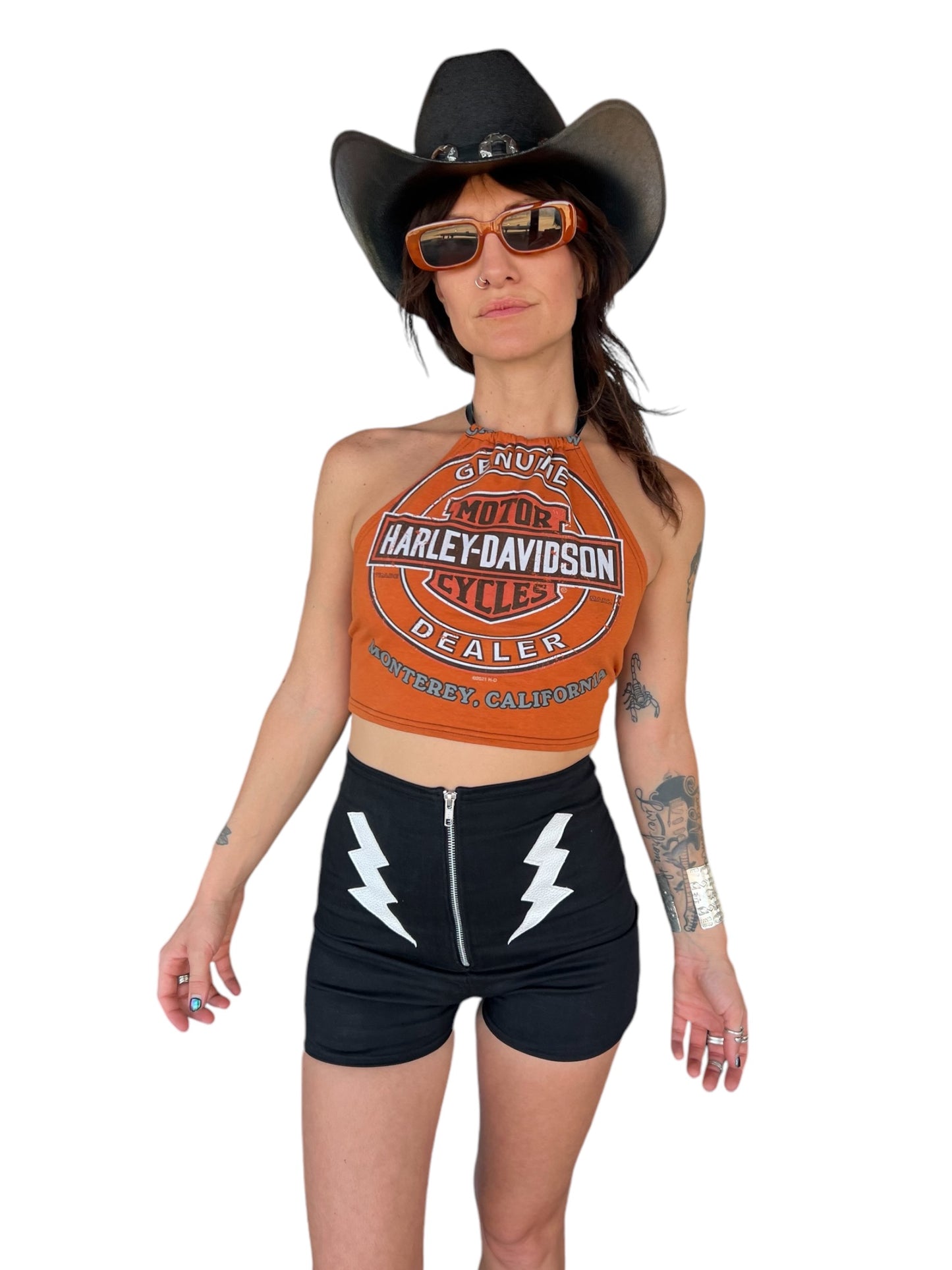 Orange Harley Halter