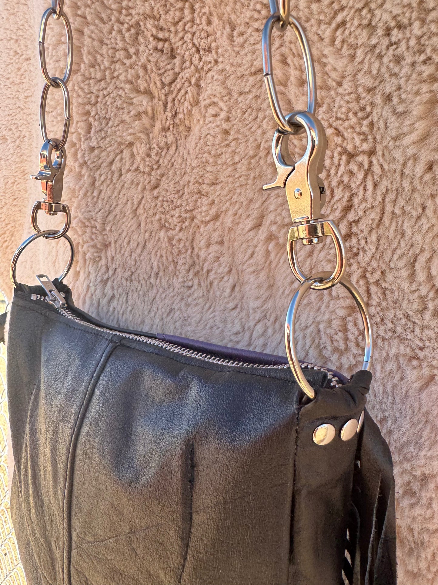 Purple Yin Yang Rider Handbag