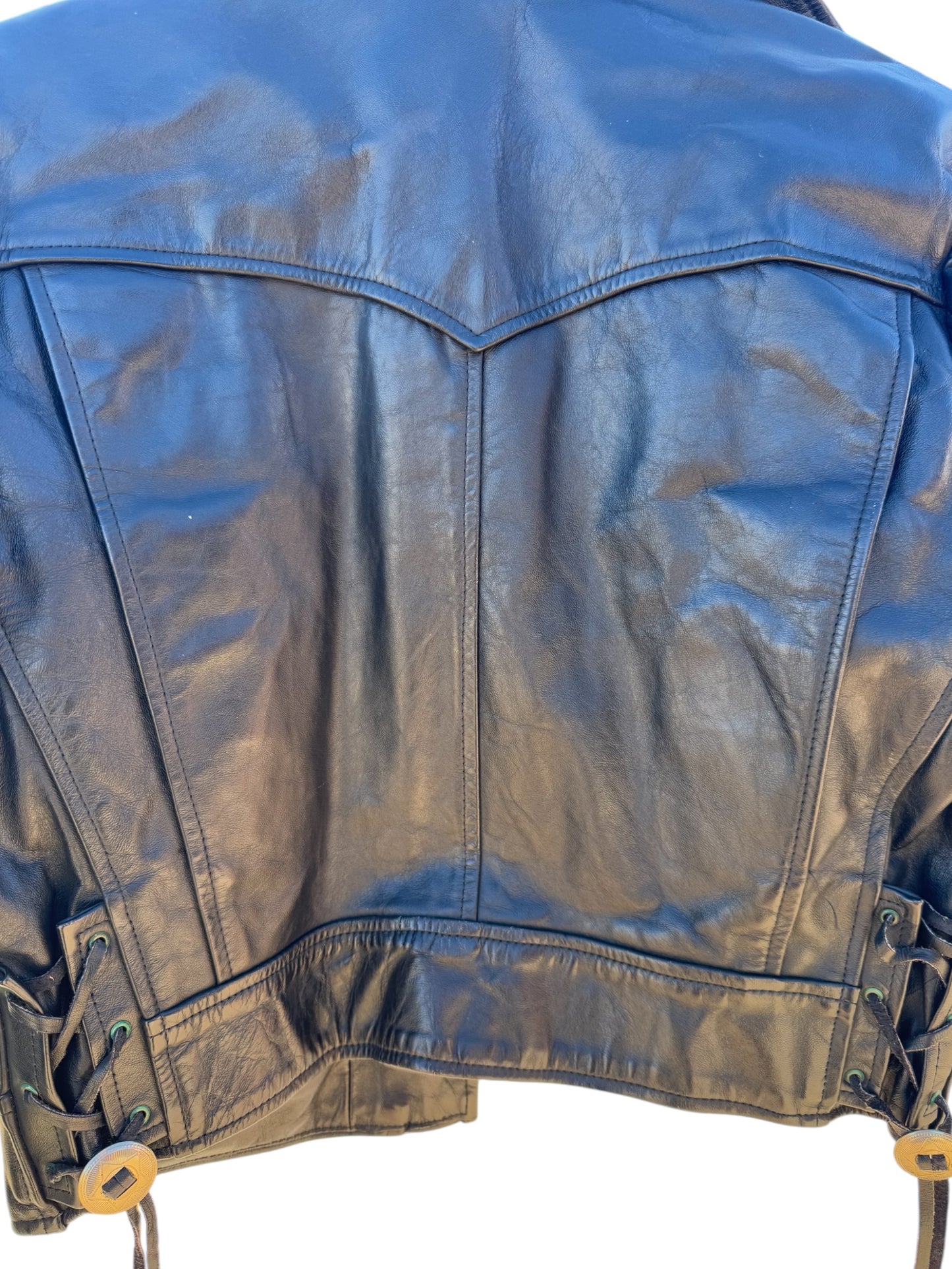 Women's Leather Biker Jacket