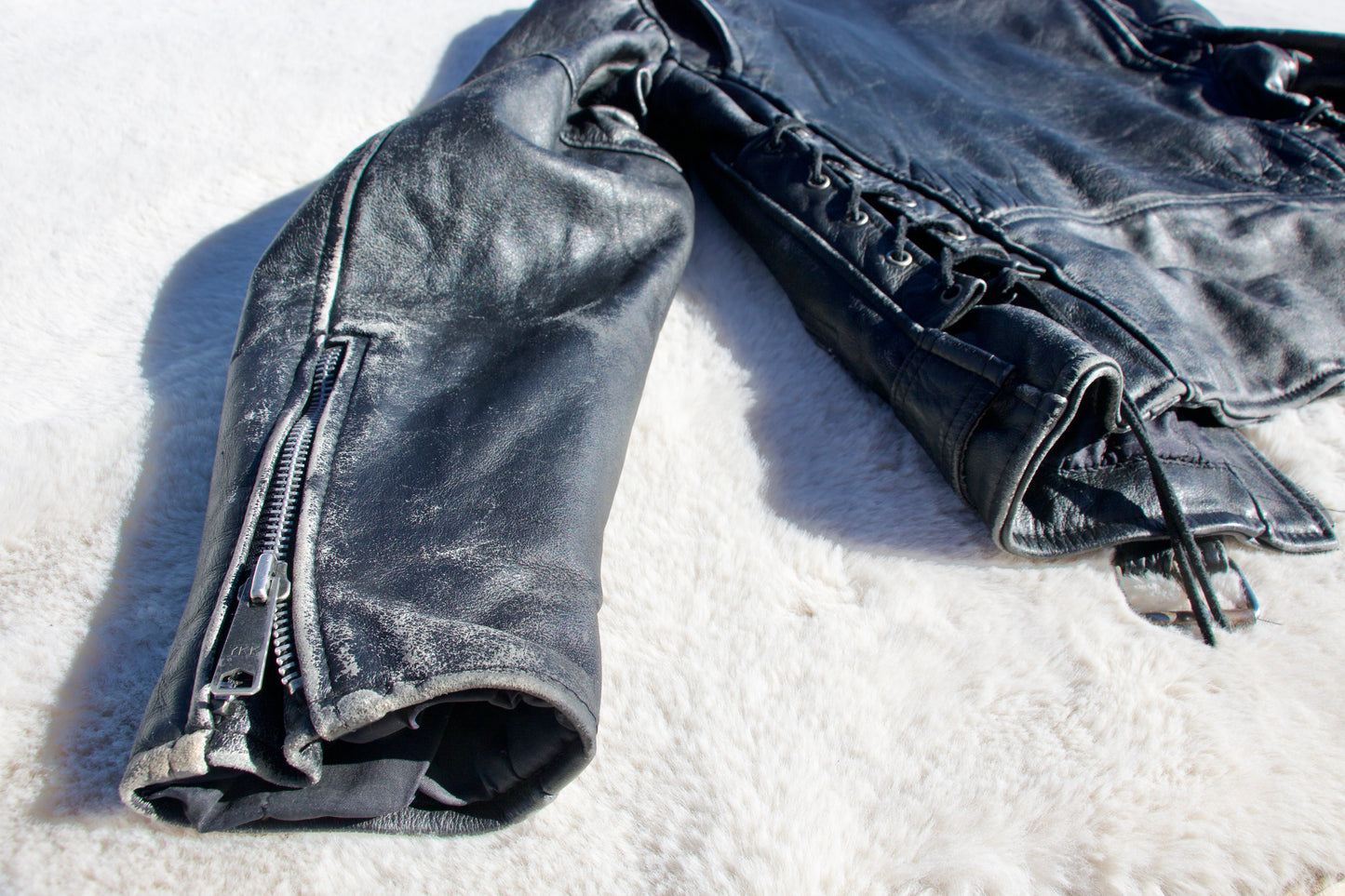 Vintage German Leather Moto Jacket