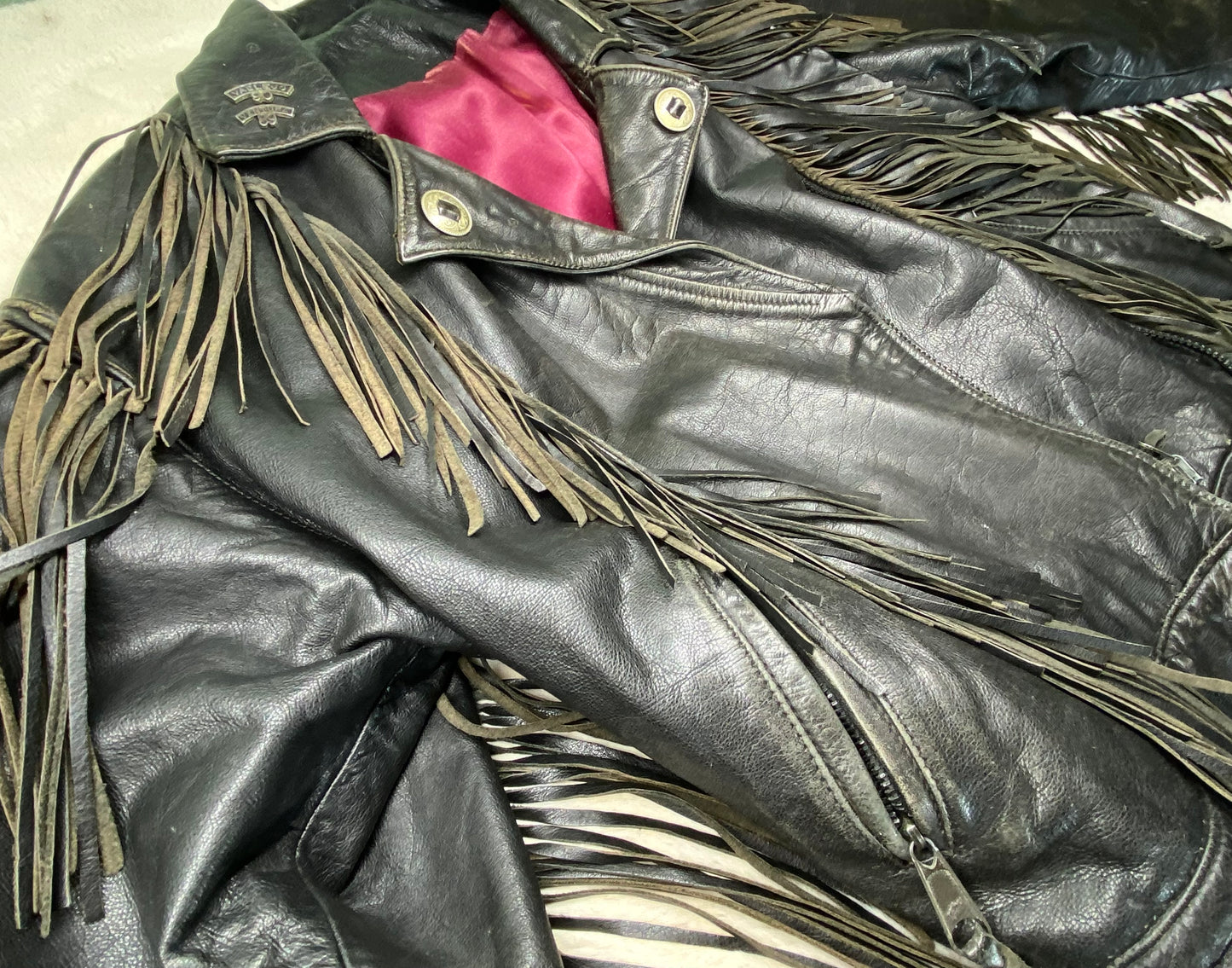 1970's Biker Jacket w/ fringe & conchos
