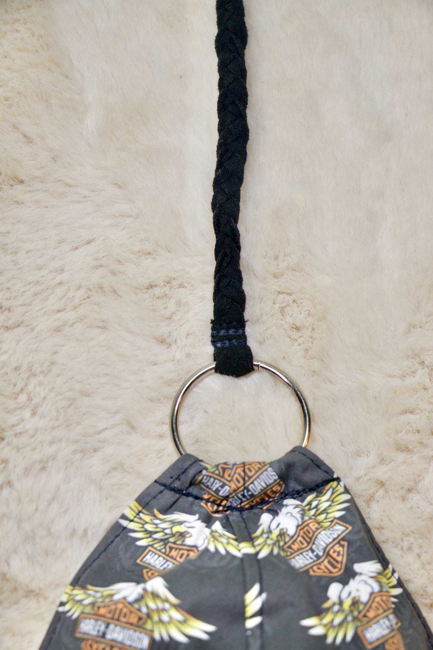 Fringe Halter Top w/ Harley Print