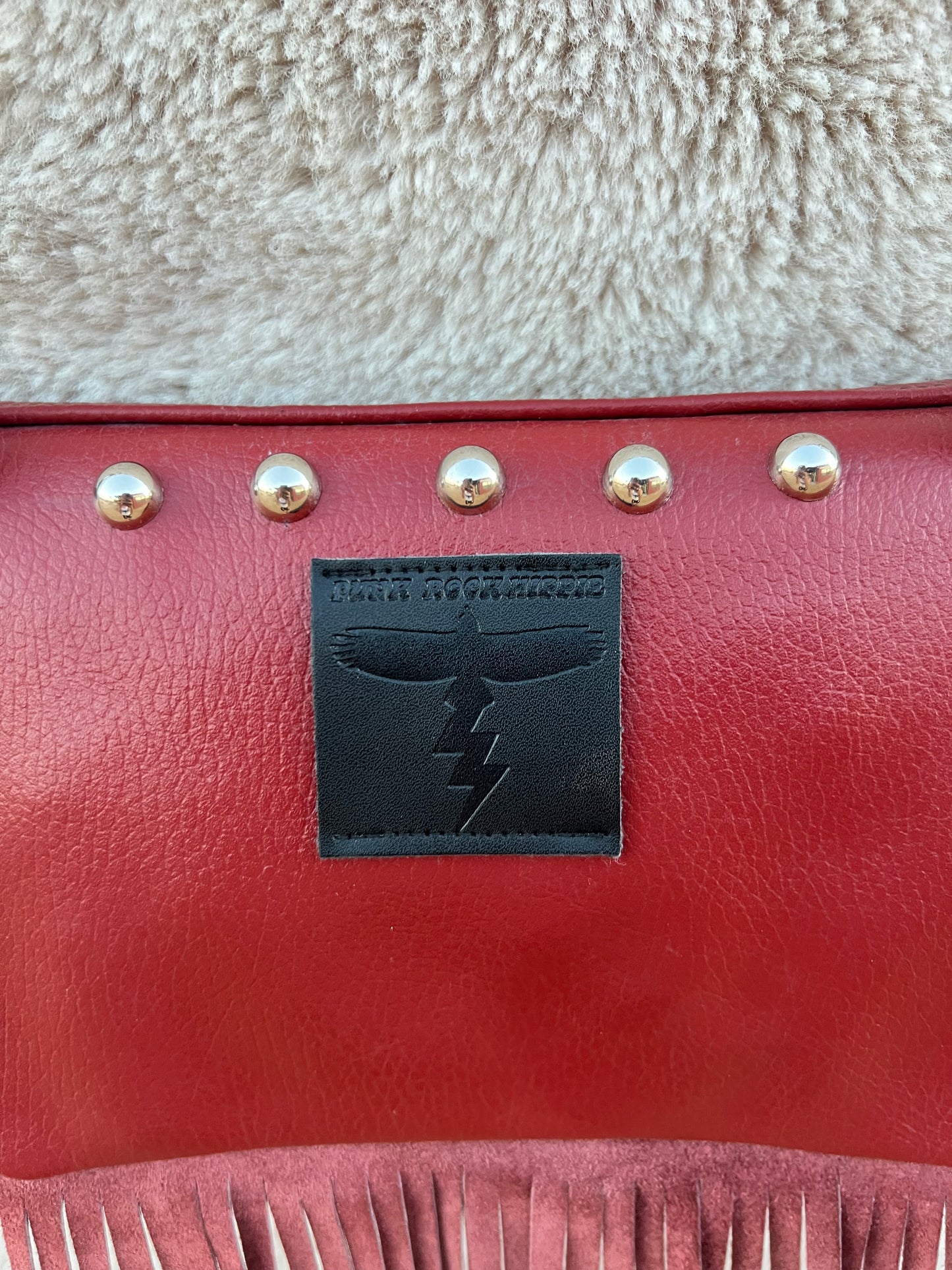 Italian Leather Lightning Bolt Purse + Belt Bag