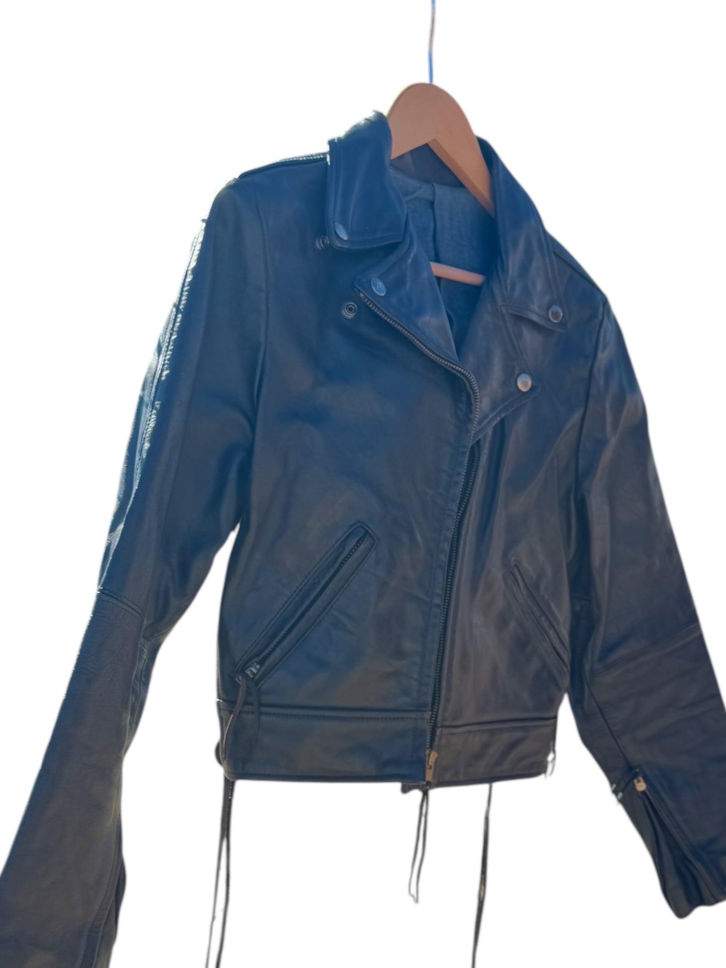 Women's Leather Biker Jacket